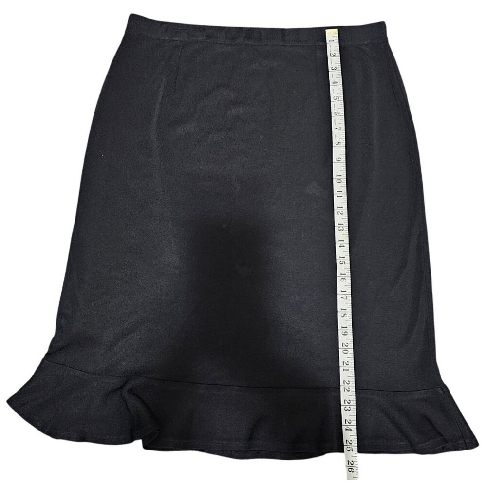 Exclusively‎ Misook Black Knit Skirt Womens Size L - Picture 4 of 5